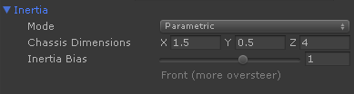 Inertia inspector in Parametric mode