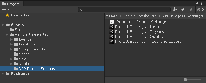 Project Settings files
